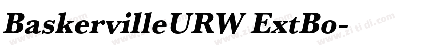 BaskervilleURW ExtBo字体转换